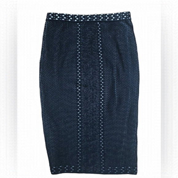 𝅺MAX Studio Tweed Pull On Pencil Skirt Medium - Picture 1 of 3